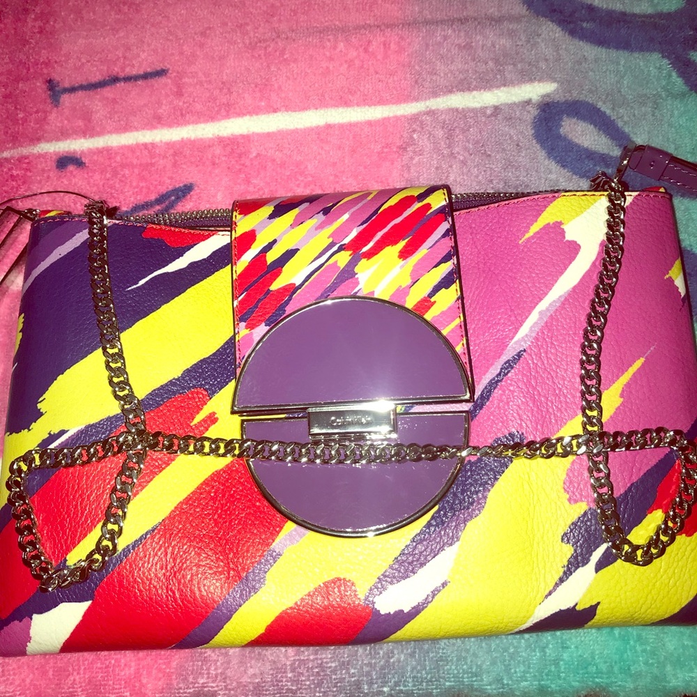 Calvin Klein retro cluch